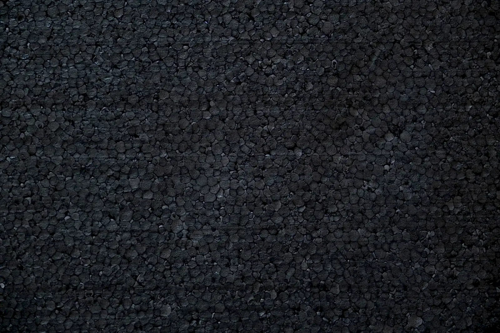 Black styrofoam backgraoung and close up